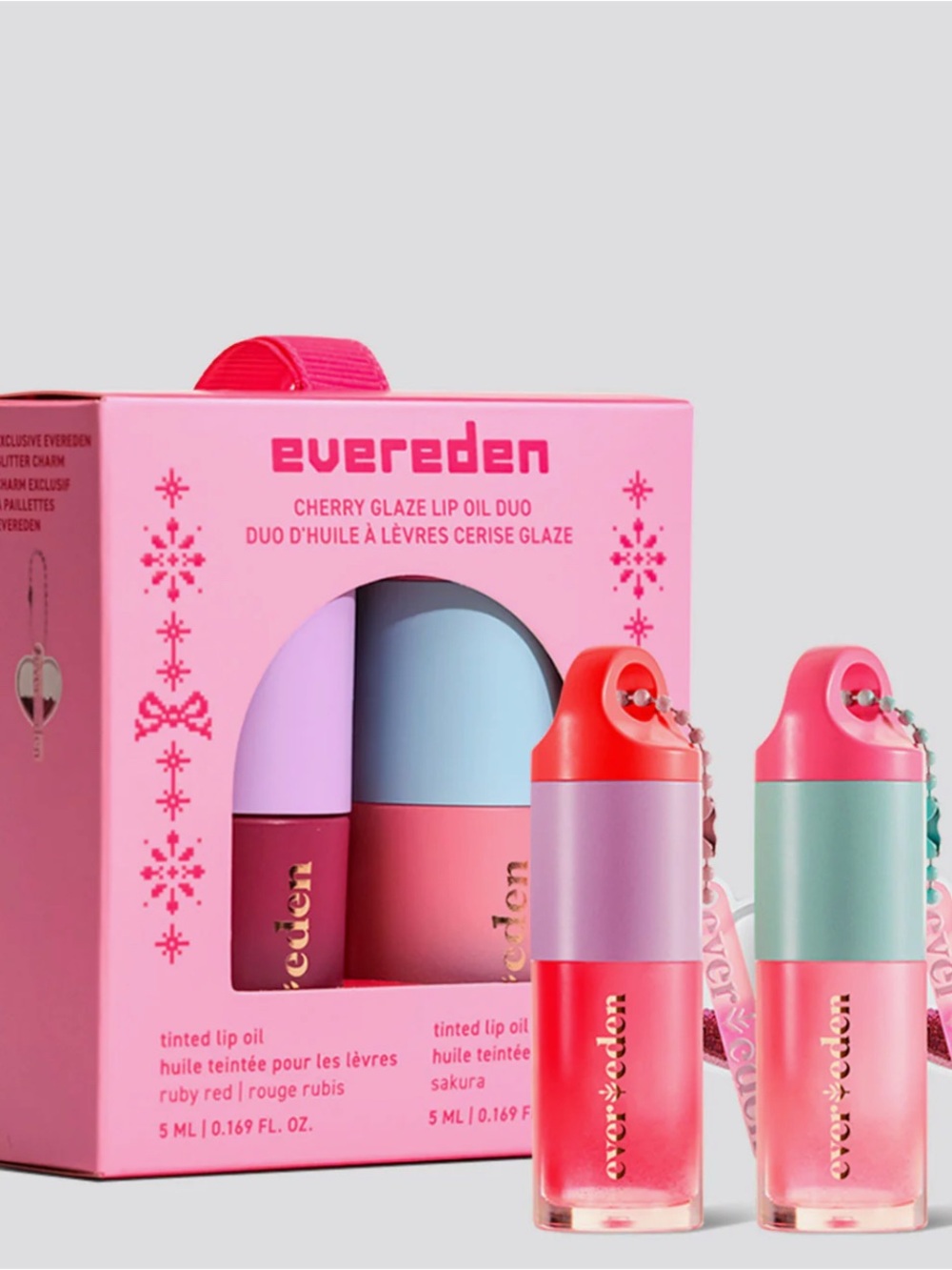 Kids Cherry Glaze Lip Oil Duo Gift Set